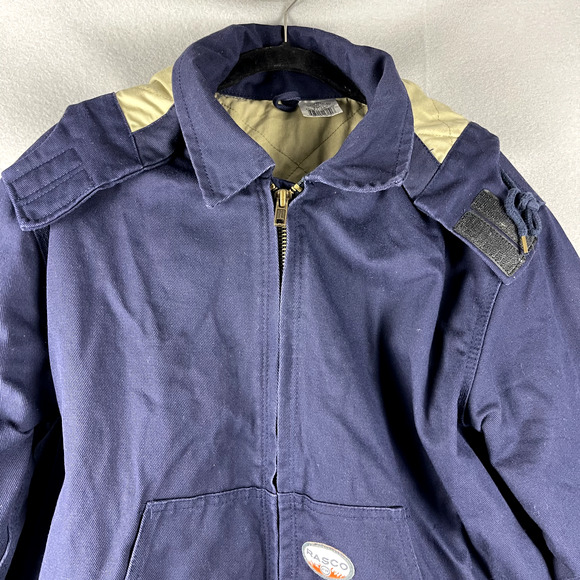 Rasco FR Fire Flame Resistant Hooded Jacket CAT 4 Duck Canvas Quilted Medium - Picture 2 of 14